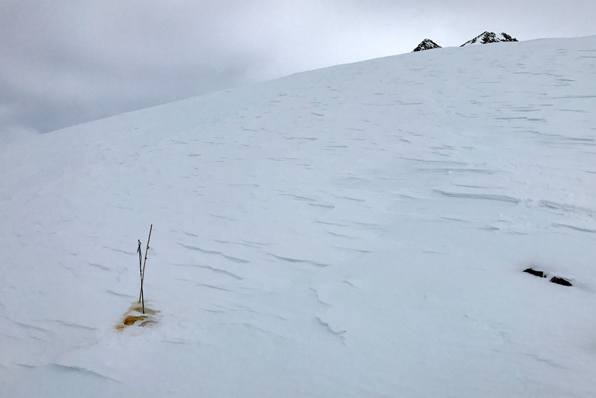 08A The Route From The Top Of The Fixed Ropes Climb Gradually Passing One Of The Designated Pee Holes To Mount Vinson High Camp